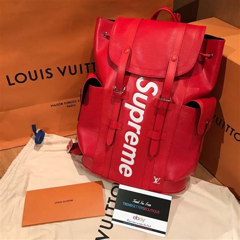 supreme x louis vuitton backpack ioffer|lv christopher backpack price.